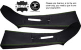 GREEN STITCH 2X UPPER B PILLAR PU SUEDE COVERS FITS VW T5 TRANSPORTER CARAVELLE