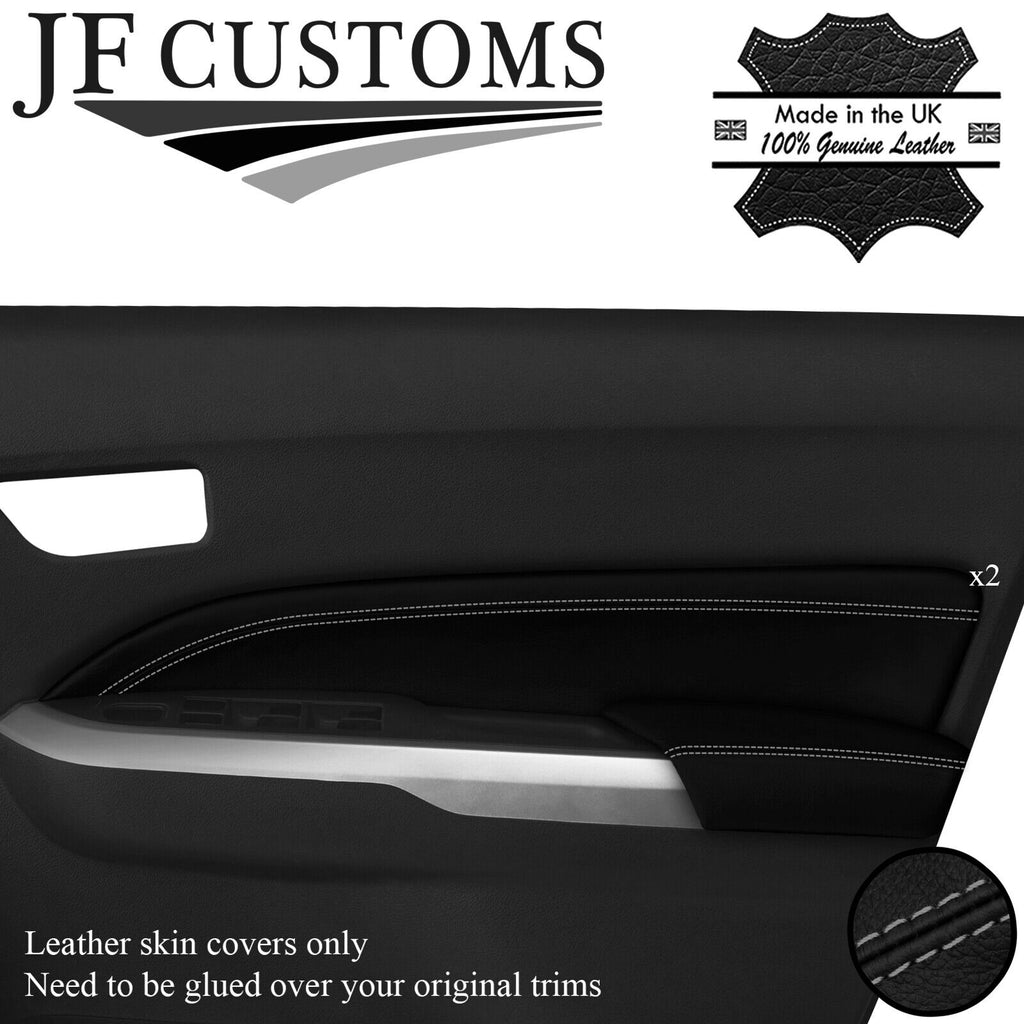 GREY STITCH LEATHER 2X FRONT DOOR INSERT + ARMREST FOR SUZUKI VITARA LY 15-20