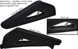 WHITE STITCH 2X FULL CENTER CONSOLE TRIANGLE SKIN COVERS FITS AUDI A3 8P 03-12
