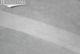 RED STITCH LIGHT GREY LUXE SUEDE HEADLINER COVER FITS JAGUAR XF 2008-2015
