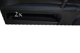 FITS FIAT COUPE LEATHER 2X DOOR ARMREST COVERS black stitch CUSTOM NEW