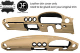 TAN DASH DASHBOARD REAL LEATHER COVER FITS MERCEDES SL C107 R107 1971-1989