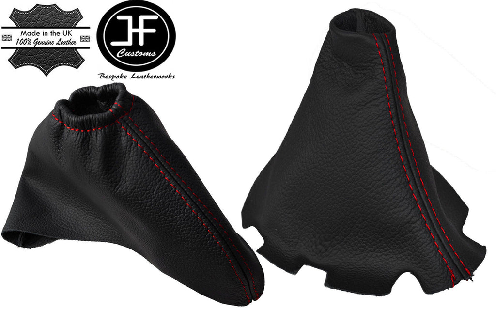 RED STITCH MANUAL LEATHER GEAR HANDBRAKE GAITER FITS MAZDA 6 2002-2007
