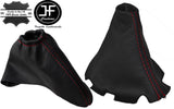 RED STITCH MANUAL LEATHER GEAR HANDBRAKE GAITER FITS MAZDA 6 2002-2007
