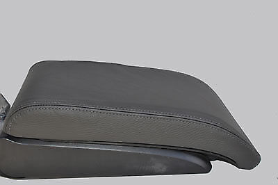 GREY STITCH FITS VW TOURAN 2011+ ANTHRACITE GREY LEATHER ARMREST COVER ONLY