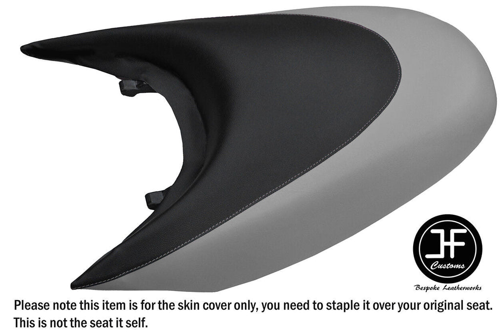 BLACK & GREY CUSTOM FOR SEADOO 02-06 GTX DI 4-TEC REAR VINYL SEAT COVER