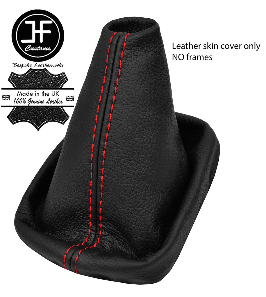 RED STITCH REAL LEATHER MANUAL GEAR GAITER FITS RENAULT FLUENCE ROYLE 10-17