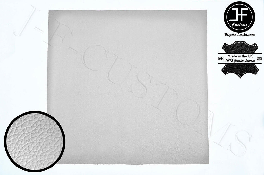 WHITE LEATHER 100cm x 100cm QUALITY TOP GRAIN GENUINE LEATHER CRAFTS AUTOMOTIVE