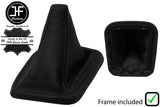 BLACK BLACK LEATHER MANUAL GEAR GAITER + PLASTIC FRAME FITS SEAT CORDOBA 99-02