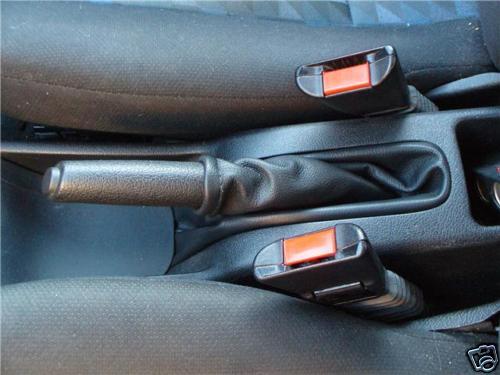 FITS VAUXHALL CALIBRA HANDBRAKE GAITER BLACK LEATHER 90-1997 CUSTOM NEW