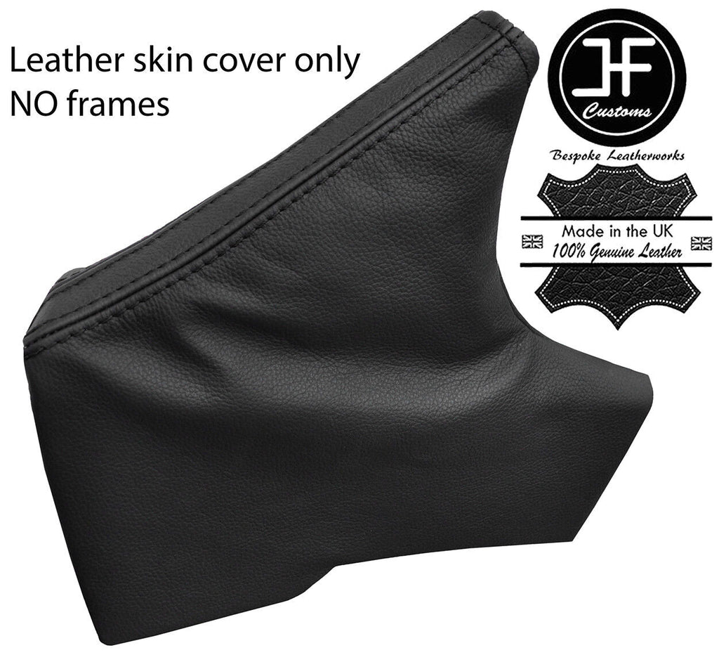 BLACK & BLACK STRIPE LEATHER HANDBRAKE GAITER FOR TOYOTA GT86 SUBARU BRZ 12-17