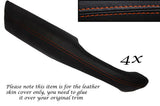 ORANGE STITCH 4X DOOR HANDLE ARMREST LEATHER COVERS FITS RANGE ROVER P38 94-02