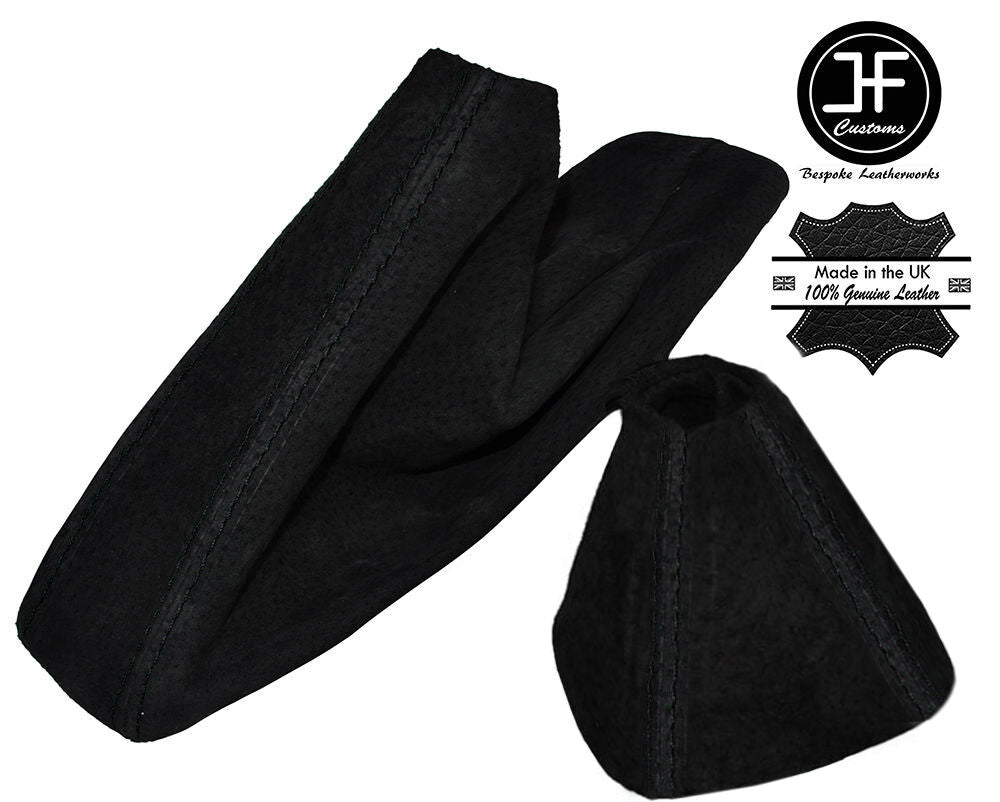 BLACK STITCH FOR BMW 1 SERIES E81 E82 E87 E88 2005-2012 AUTO BLACK SUEDE SET
