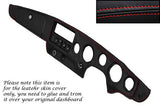 RED STITCH DASH DASHBOARD LEATHER SKIN COVER FITS MG MGB LATE SHAPE CUSTOM NEW