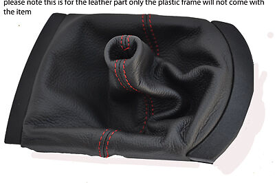 red stitching FITS SEAT CORDOBA IBIZA MK3 2002-2008 GEAR GAITOR ITALIAN LEATHER