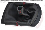 red stitching FITS SEAT CORDOBA IBIZA MK3 2002-2008 GEAR GAITOR ITALIAN LEATHER