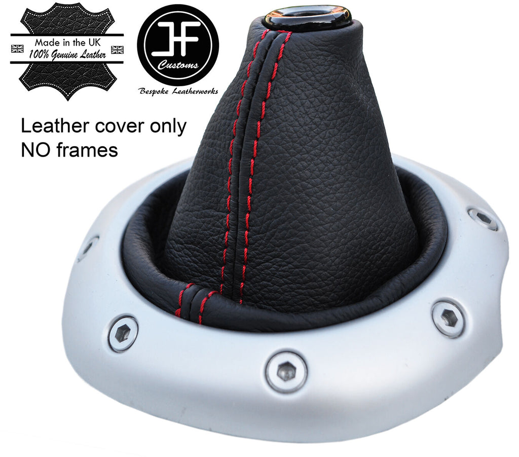 RED  STITCH TOP GRAIN LEATHER MANUAL GEAR GAITER FITS MG TF MGTF MK2 2000-2006