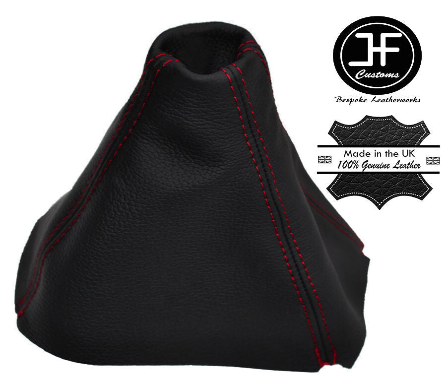 RED STITCHING REAL LEATHER MANUAL GEAR GAITER FITS FORD KUGA SUV 2008-2012