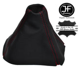 RED STITCHING REAL LEATHER MANUAL GEAR GAITER FITS FORD KUGA SUV 2008-2012