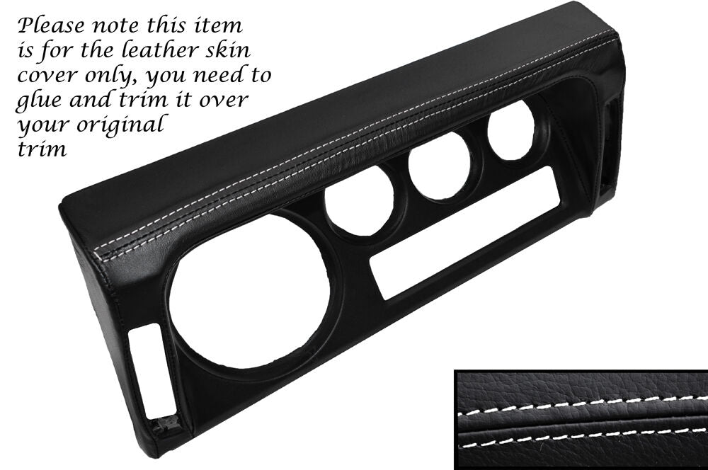 WHITE STITCH SPEEDO SURROUND SKIN COVER FITS LAND ROVER DEFENDER 90 110 83-06