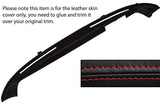 RED STITCH TOP DASH DASHBOARD LEATHER SKIN COVER FITS BMW E3 CUSTOM NEW