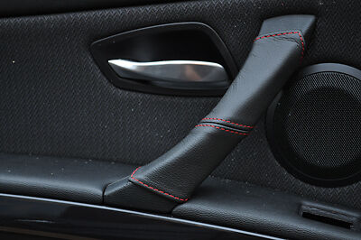 RED STITCH FITS BMW E90 E91 E92 E93 05-11 1X PASSENGER DOOR  HANDLE COVER STYLE2