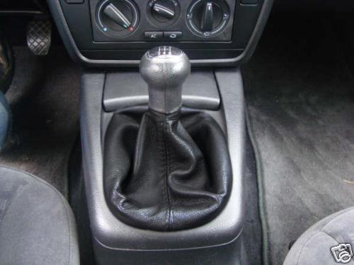 FITS VW PASSAT B5 GEAR GAITER BLACK REAL LEATHER NEW CUSTOM NEW MADE IN UK