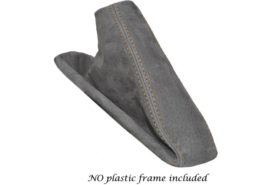 SAND STITCH FITS BMW 3 SERIES E36 E46 HANDBRAKE GAITOR PU SUEDE GRAPHITE