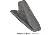 SAND STITCH FITS BMW 3 SERIES E36 E46 HANDBRAKE GAITOR PU SUEDE GRAPHITE