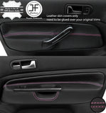 PINK STITCH 2X FRONT DOOR CARD TRIM COVERS FOR VW GOLF MK4 98-05 3 DOOR STYLE2