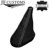 WHITE STITCH LEATHER GEAR HANDBRAKE SET FOR MINI CLASSIC ROVER AUSTIN MORRIS