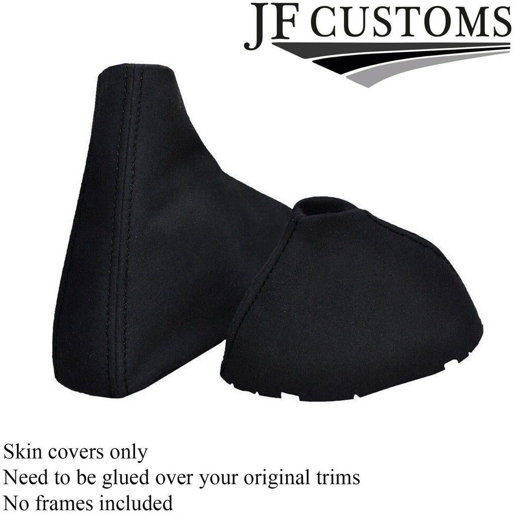 BLACK STITCH AUTOMATIC SUEDE GEAR HANDBRAKE GAITER FITS BMW E90 E91 E92 E93