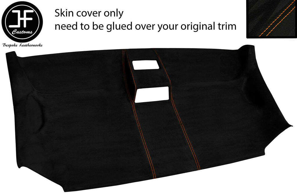 ORANGE STITCH FRONT ROOF HEADLINING LUXE SUEDE COVER FITS VW T5 CARAVELLE CAMPER