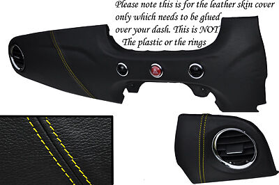 YELLOW STITCH FITS FIAT 500 & FIAT 500 ABARTH 2007+ TWO PIECE DASH KIT COVERS