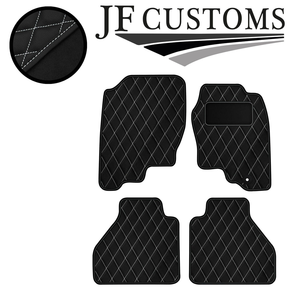 WHITE DIAMOND VINYL 4X TAILORED FLOOR CARPET FOR NISSAN NAVARA D40 05-10 JF1