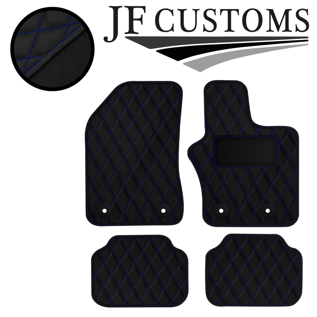 BLUE DIAMOND STITCH VINYL 4X TAILORED FLOOR CARPET FOR JEEP RENEGADE 15-21 JF1