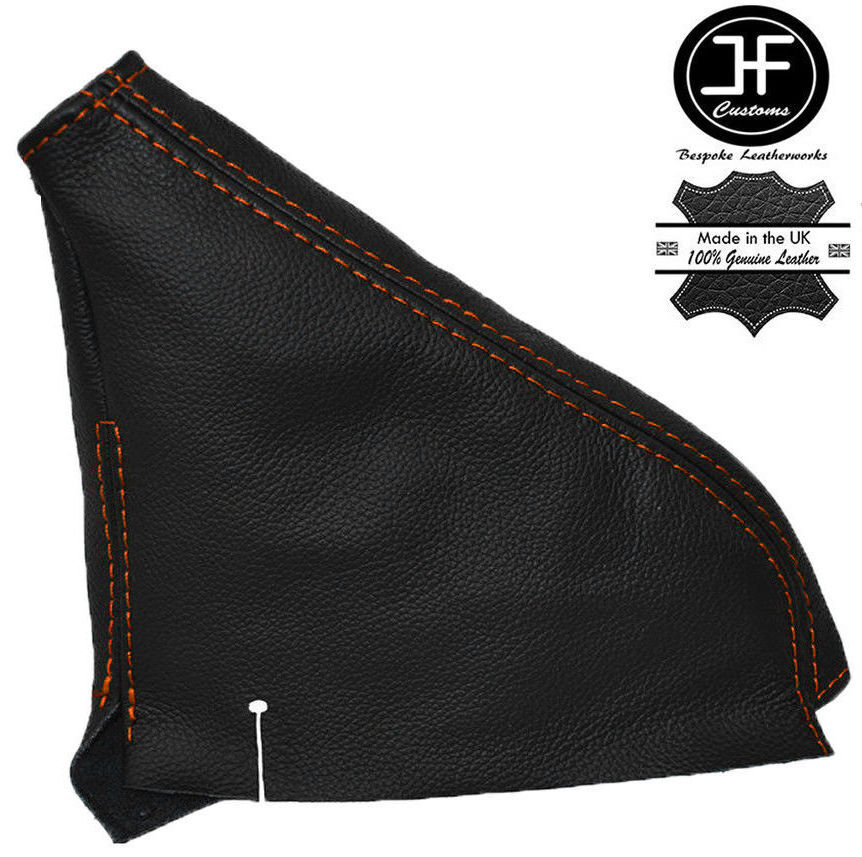 ORANGE STITCHING REAL LEATHER HANDBRAKE GAITER FITS HONDA CRX DEL SOL 1992-1997