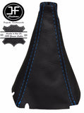 BLUE STITCH REAL LEATHER 5 SPEED GEAR GAITER FITS SUBARU IMPREZA WRX STI 01-05