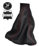 RED STITCH MANUAL LEATHER GEAR STICK GAITER FOR ALFA ROMEO 166 1998-2007