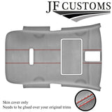RED STITCH L GREY SUEDE SUNROOF HEADLINER FOR VW GOLF MK6 09-14 3 DOOR