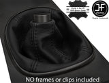 BLACK STITCHING REAL LEATHER GEAR GAITER FITS HONDA INTEGRA DC5 2002-2006