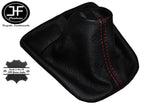 RED STITCHING MANUAL LEATHER GEAR GAITER FITS BMW E46 1998 TO 2005 CUSTOM NEW