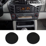 BLACK SUEDE 2X SWITCH COVER PLATE+PLASTIC FRAMES FITS PORSCHE 986 BOXSTER 96-04