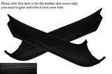 BLACK STITCH FITS PORSCHE BOXSTER 986 2X WINDSCREEN PILLAR LEATHER SKIN COVER