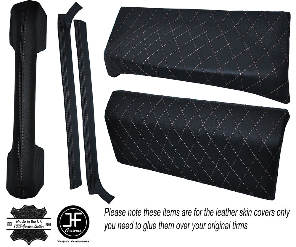 DIAMOND GREY STICH 5X DASH TRIM KIT SKIN COVERS FITS LAND ROVER DEFENDER 07-14