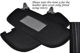 GREY STITCHING FITS ALFA ROMEO 156 97-06 2X SUN VISORS LEATHER COVER ONLY
