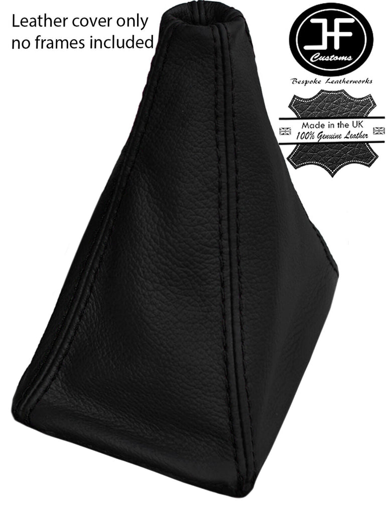 BLACK STITCHING REAL LEATHER MANUAL GEAR GAITER FITS JEEP WRANGLER TJ 2003-2006