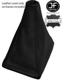 BLACK STITCHING REAL LEATHER MANUAL GEAR GAITER FITS JEEP WRANGLER TJ 2003-2006