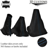 L BLUE STITCHING GEAR HI LOW HANDBRAKE GAITER FITS LAND ROVER DISCOVERY MK1 MK2