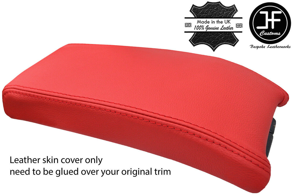 RED GENUINE REAL LEATHER ARMREST LID COVER FOR MERCEDES CLK W208 C208 97-00
